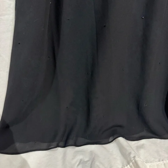 Cachet Black Beaded Evening Dress, NWT, Elegant gown, Sz 20, spaghetti strap - Picture 6 of 17